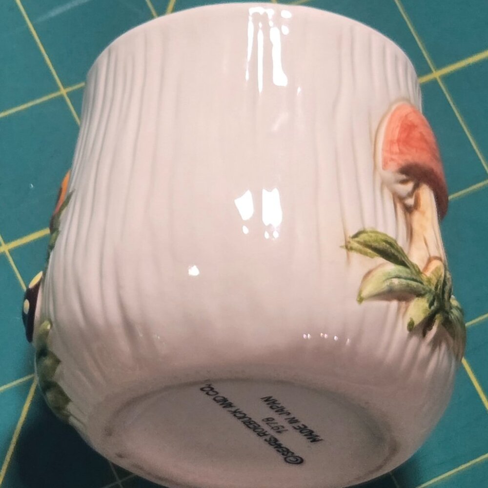 Vintage Ceramic Merry Mushroom Mini Canister Jar 4” Retro 1970s Kitchen Decor - Picture 15 of 15